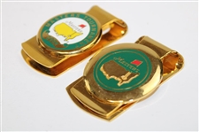 Masters Tournament 2000 Gold Tone Money Clip w/Masters Undated Gold Tone Money Clip