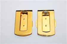 Masters Tournament 2000 Gold Tone Money Clip w/Masters Undated Gold Tone Money Clip