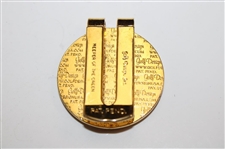 1851-2001 Prestwick 150th Anniversary 'Keeper of the Green' Gold Tone Money Clip