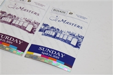 2019 Masters Tournament Complete Thursday-Sunday Ticket Set - Tiger Woods Winner