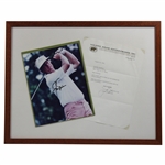 Jack Nicklaus Signed Photo & Signed 1972 Letter to Murray Goodman - Framed JSA ALOA