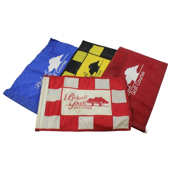 Four (4) Bidwell Park Golf Course Flags - Course Flown