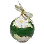 Masters Tournament Ceramic Holiday Ornament Green Dogwood in Box