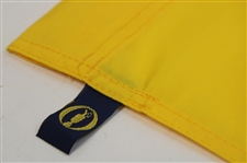 Xander Schauffele Signed 2024 The Open at Royal Troon Yellow Screen Flag JSA ALOA