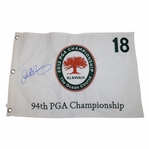 Rory McIlroy Signed 2012 PGA at Kiawah The Ocean Course Embroidered White Flag JSA ALOA