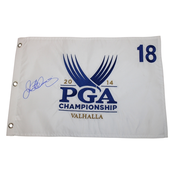Rory McIlroy Signed 2014 PGA at Valhalla Embroidered White Flag JSA ALOA