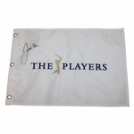 Justin Thomas Signed The Players Championship Embroidered White Flag JSA ALOA