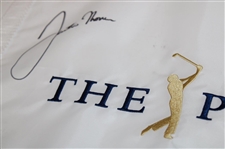 Justin Thomas Signed The Players Championship Embroidered White Flag JSA ALOA