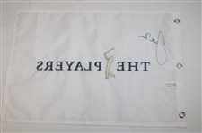 Justin Thomas Signed The Players Championship Embroidered White Flag JSA ALOA
