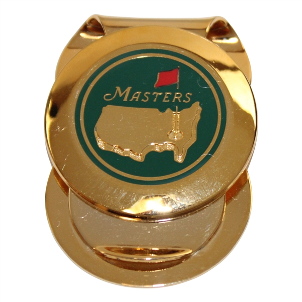 Masters Tournament Logo Undated Gold Tone Money Clip