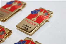 Five (5) 1997 Ryder Cup at Valderrama Golf Club - Player Identification Money Clips/Badges