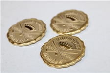 Three (3) Titleholders Augusta Georgia Member Badges/Pins in Boxes - Undated