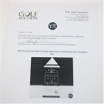 2000 World Golf Hall of Fame Induction Strassbourg Cut Crystal in Box