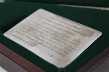 The 1935 Masters Ltd Ed Sterling Silver Gene Sarazen Double Eagle Replica Mini 4-Wood in Box