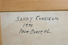 Nancy Lopez 1990 Original Painting by Artist Sandy Consiglio
