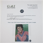 Nancy Lopez 1990 Original Painting by Artist Sandy Consiglio