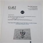 US Team Signed 2015 Solheim Cup at Golf Club St. Lon-Rot Germany Embroidered Flag JSA ALOA