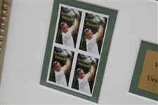 2020 United States Postal Service Gifted Arnold Palmer Large Stamp to WGHoF - Framed