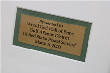 2020 United States Postal Service Gifted Arnold Palmer Large Stamp to WGHoF - Framed