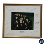 US Team Signed 2000 Solheim Cup at Loch Lomond Matting of Photo - Framed JSA ALOA