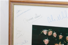 US Team Signed 2000 Solheim Cup at Loch Lomond Matting of Photo - Framed JSA ALOA