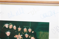 US Team Signed 2000 Solheim Cup at Loch Lomond Matting of Photo - Framed JSA ALOA