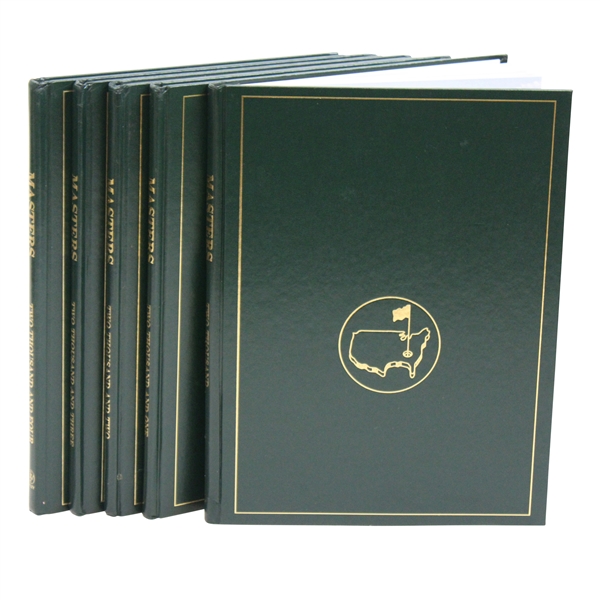 2000, 2001, 2002, 2003 & 2004 Masters Tournament Green Annual Books