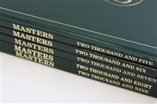 2005, 2006, 2007, 2008 & 2009 Masters Tournament Green Annual Books