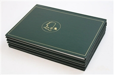2005, 2006, 2007, 2008 & 2009 Masters Tournament Green Annual Books