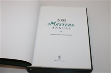 2005, 2006, 2007, 2008 & 2009 Masters Tournament Green Annual Books