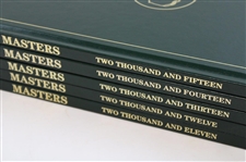 2011, 2012, 2013, 2014 & 2015 Masters Tournament Green Annual Books