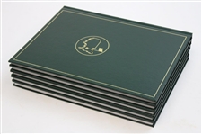 2011, 2012, 2013, 2014 & 2015 Masters Tournament Green Annual Books