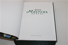 2011, 2012, 2013, 2014 & 2015 Masters Tournament Green Annual Books