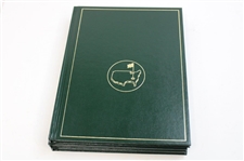 2011, 2012, 2013, 2014 & 2015 Masters Tournament Green Annual Books