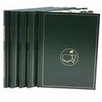 2011, 2012, 2013, 2014 & 2015 Masters Tournament Green Annual Books