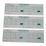 Mickelson, Irwin, Stadler & Three Others Signed 1994 NEC World Series of Golf Used Scorecards