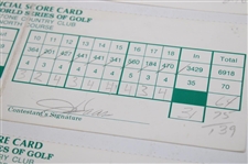 Mickelson, Irwin, Stadler & Three Others Signed 1994 NEC World Series of Golf Used Scorecards
