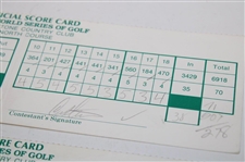 Mickelson, Irwin, Stadler & Three Others Signed 1994 NEC World Series of Golf Used Scorecards
