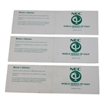 Mickelson, Irwin, Stadler & Three Others Signed 1994 NEC World Series of Golf Used Scorecards