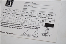 Price, Sutton, Irwin & Five Others Signed 1998/1999 BellSouth Classic Used Scorecards