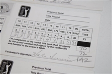 Price, Sutton, Irwin & Five Others Signed 1998/1999 BellSouth Classic Used Scorecards