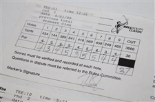 Price, Sutton, Irwin & Five Others Signed 1998/1999 BellSouth Classic Used Scorecards