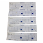 Azinger, Norman, Duval & Seven Others Signed 1997 Bell Canadian Open Used Scorecards