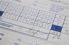 Azinger, Norman, Duval & Seven Others Signed 1997 Bell Canadian Open Used Scorecards