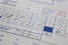 Azinger, Norman, Duval & Seven Others Signed 1997 Bell Canadian Open Used Scorecards