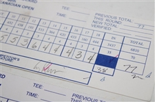 Azinger, Norman, Duval & Seven Others Signed 1997 Bell Canadian Open Used Scorecards