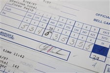 Azinger, Norman, Duval & Seven Others Signed 1997 Bell Canadian Open Used Scorecards
