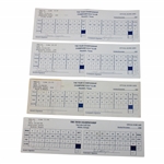 Watson, Calc, Els & Five Others Signed 1997/1998 The Tour Championship Used Scorecards