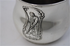 Vintage Sterling Silver Cup with Handle with Golfer in Stance - WGHoF Collection