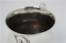 Vintage Sterling Silver Cup with Handle with Golfer in Stance - WGHoF Collection